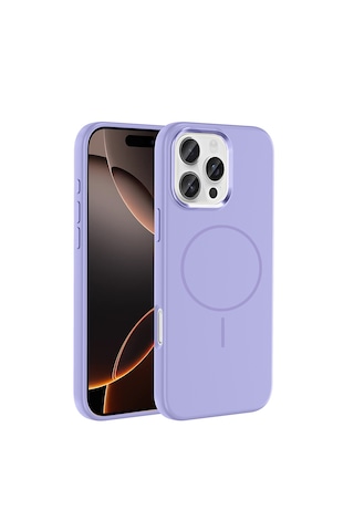 Apple Uyumlu iPhone 16 Pro Max Kılıf M-safe Şarj Özellikli Metal Kamera Çerçeveli Zore Edi Silikon Kapak LİLA Apple Uyumlu iPhone 16 Pro Max Kılıf M-safe Şarj Özellikli Metal Kamera Çerçeveli Zore Edi Silikon Kapak LİLA