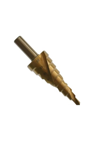 Pazly Titanyum Kaplama Spiral Kademeli Matkap Ucu Seti - Ahşap Ve Metal Delme, 3 Adet, Yüksek Hızlı Çelik