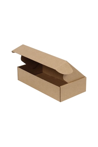 24x12x5,5cm Kutu - E-ticaret Kargo Kutusu - 0,5 Desi Kutu - Kraft - 10 Adet Kahverengi 24 X 12 X 5