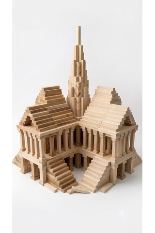 Minyatür Ahşap Yapı Blokları 1x2x10 Cm 100 Adet
