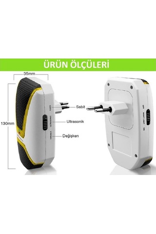 Dualpest AN-A533 Ultrasonik Fare Haşere Sinek Böcek  Kovucu