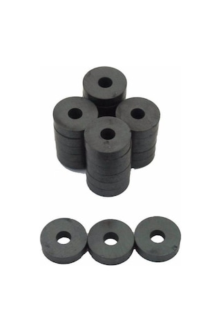 Yuvarlak Mıknatıs 30 Lu Mini Mıknatıs 1.5 Cm Kömür Halka Mıknatıs