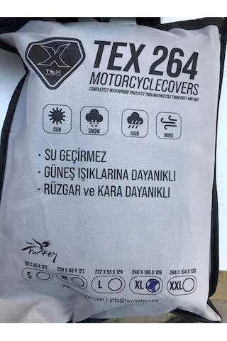 Xbyc 264 Motosiklet Ve Bisiklet Brandası Su Geçirmez Kalın Kumaş L Beden