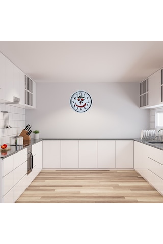 Büro Ev Ofis Hediyesi İçin 36cm Beyaz Şe Gülümse Duvar Saati Diğer