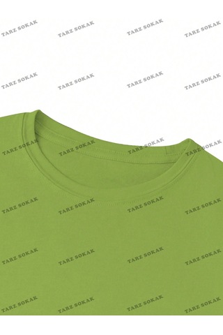Noıssey Unisex Bay Ayı & Slogan Baskılı Kadın T-shirt Kod-1338 Yeşil