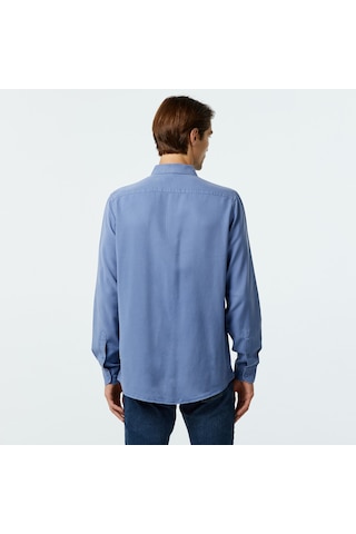 Nautica Erkek Mavi Classic Fit Gömlek Çizgili W37232t Mavi
