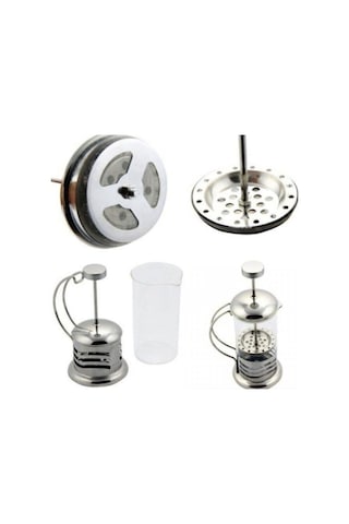 800 Ml Bitki Çayı Demleme Kupası Süzgeçli Çay Ve Kahve Kupası French Press Şeffaf