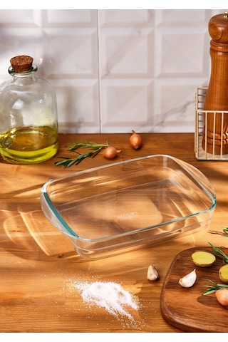 Emsan Classic Borosilikat Fırın Kabı 2.6 L Şeffaf