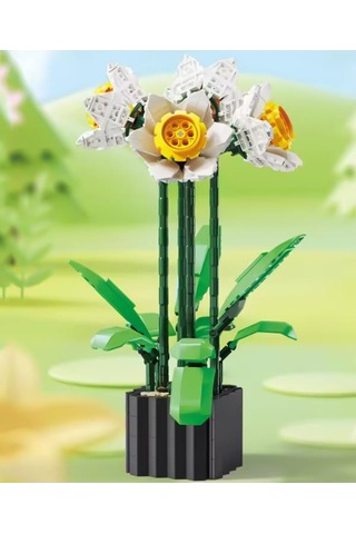 Toysan Flowers Nergis Çiçeği Yapı Blok Seti 838 Parça 10111