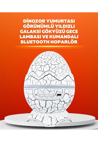 Dinozor Yumurtası Tasarımlı Projektörlü Gece Lambası Çok Renkli 80633591