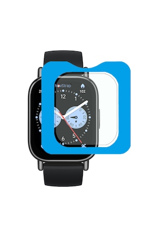 Novstrap Xiaomi Redmi Watch 5 Lite İle Uyumlu Ekran Koruyucu 9h Temperli Cam Kolay Uygulama Aparatlı