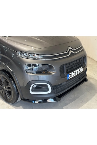 Peugeot Rifter Ön Lip Tampon Eki Parlak Siyah 2019+