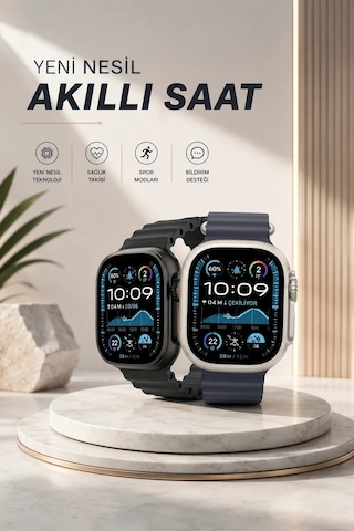Ers Akıllı Saat Sesli Görüşme Titreşimli Gps Bağlantısı Müzik Dinleme Sosyal Medya Bildirimleri