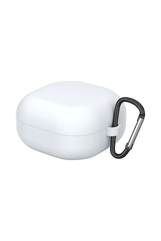 Forzacase Samsung Galaxy Buds 2 Pro İle Uyumlu Anahtar Askılıklı Bluetooth Kulaklık Kılıfı - Fc1107 Beyaz
