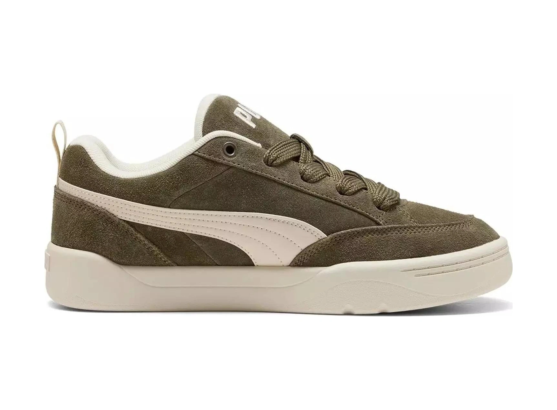 Puma 401606 07 Park Lifestyle Raw Yeşil-krem Nubuk Erkek Spor Aya Yeşil
