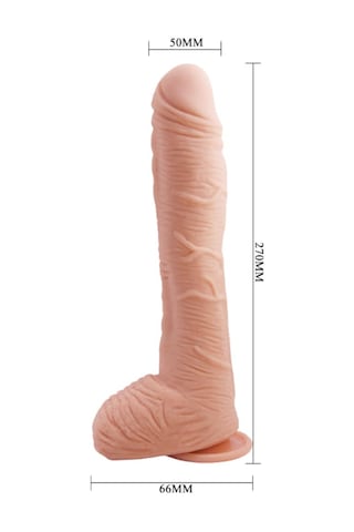Hızlı Express Baile Beautiful 27 Cm G-Spot Realistik Damarlı Vantuzlu Dev Dildo Penis