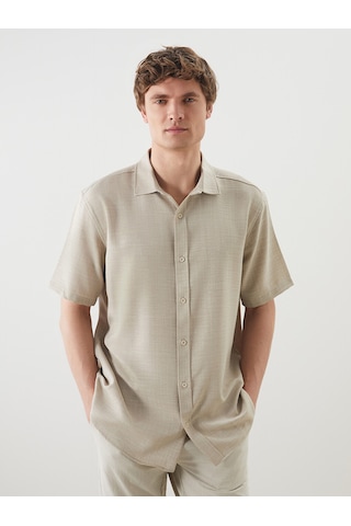 Lcw Vision Bej Regular Fit Erkek Gömlek