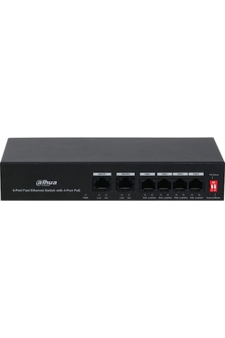 Dahua PFS3006-4ET-36 4 Port POE 10/100 2FE Uplınk 36 W Switch