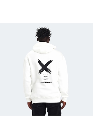 The Crow NEVER Erkek Ekru Sweatshirt