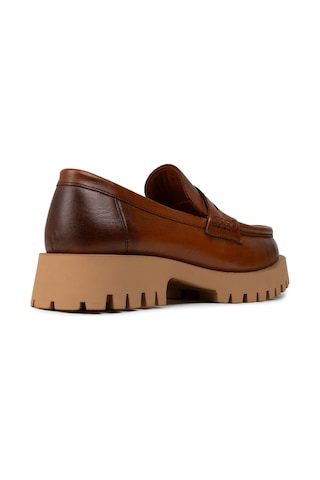 Deery Kadın Hakiki Deri Taba Rengi Loafer Ayakkabı - 02034ztbac02