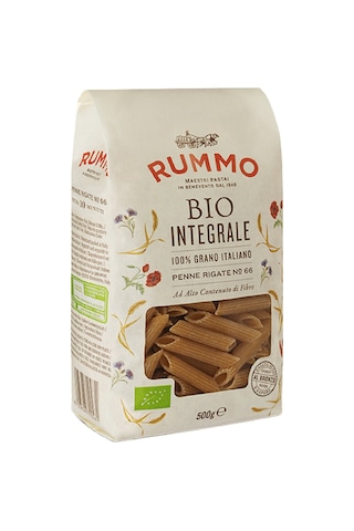 Rummo Organik Kepekli Penne Rigate No 66 Makarna 500 G