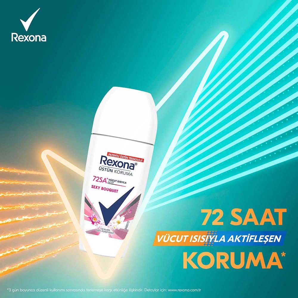Rexona Kadın Roll On Deodorant Sexy Bouquet 50 Ml X2