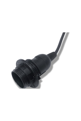 Tek-iş Kablolu Duy E14 Sarkıt E 14 Siyah A3102 02 E 14 Duy