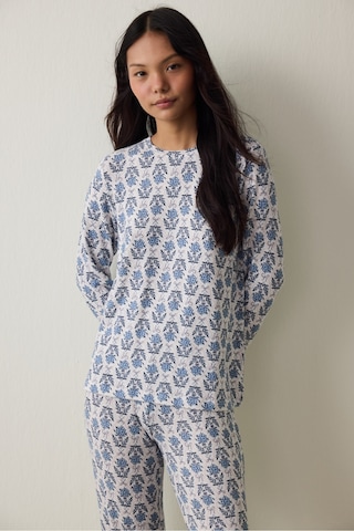 Penti Çiçek Baskılı Tea Time Termal Etkili Sweatshirt Pijama Üstü
