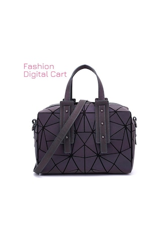 Moda Kadın Çantası Omuz Çantası Aydınlık Haberci Çantaları Geometri Çapraz Çanta Yüksek Kapasiteli Black1 Çok Renkli