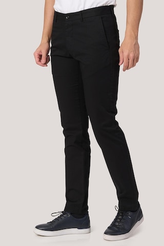 White Stone 2025-k P1046 Zaha Gabardın Keten Pantolon Siyah Siyah