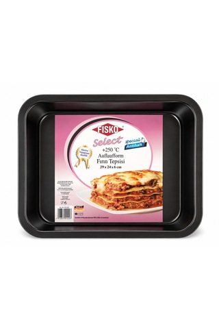 Fisko Fırın Tepsisi 29x24-6 Cm Derinlik Siyah