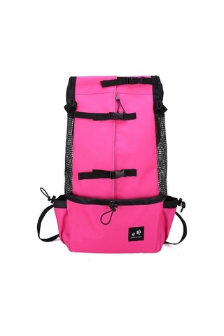 Fochsia Taşınabilir Katlanabilir Pet Taşıma Çantası - Koyu Pembe