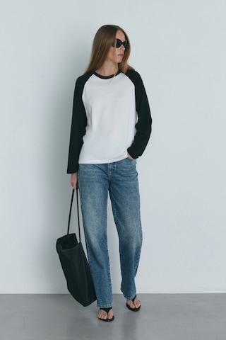 Suud Collection Siyah Reglan Çift Renk Tişört