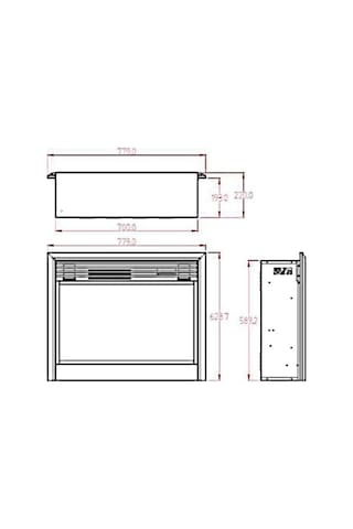 Boge Ws-Q-01 Elektrikli Şömine