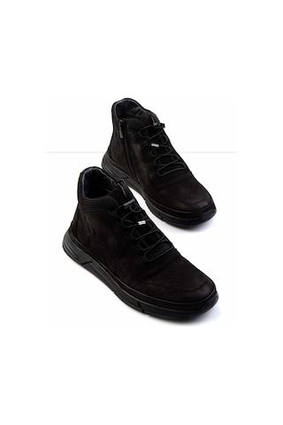 Siyah Hakiki Deri Erkek Bot & Bootie E02900220201 Siyah