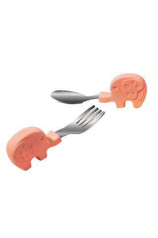 Kısa Saplı Çocuk Paslanmaz Çelik Çatal-pembe 05 Pembe