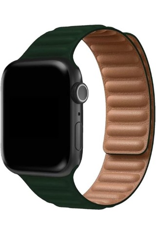 Apple Uyumlu Watch Series 10 42mm Mıknatıslı Deri Kordonkayış-ky24-1