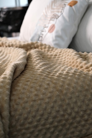 Mink All Season Tomurcuk Çift Kişilik Battaniye - Bej