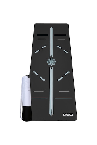 Seeka Yoga Pro Serisi Flow Yoga Mat - Siyah Turkuaz/Beyaz Çok Renkli Seeka Yoga Pro Serisi Flow Yoga Mat - Siyah Turkuaz/Beyaz Çok Renkli
