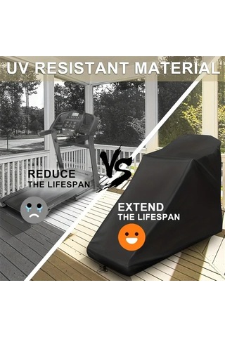 Katlanmayan Koşu Bandı Kapağı, Toz Geçirmez Su Geçirmez Ağır