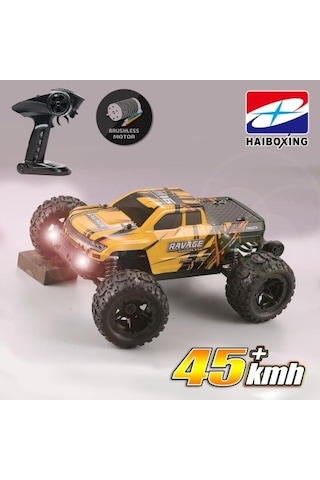 Haiboxing RC 1/16 Ravage 45+ KM/H Sürat Uzaktan Kumandalı RC Model Araba RTR Elektrikli 4WD Brushless Fırçasız Offroad Truck