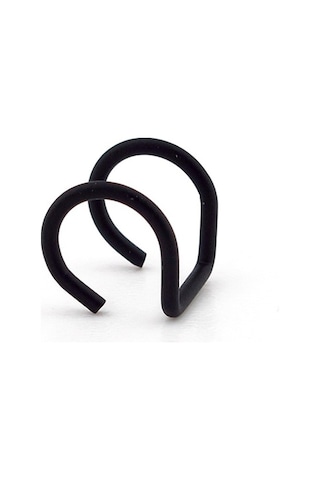 Mat Siyah Renkli Earcuff Kulak Kelepçesi Helix Sarmal Ex082 Siyah