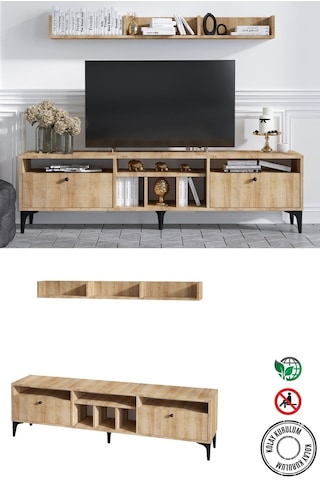 Decormet Drew Tv Ünitesi Safir Meşe -dec-20043 Çok Renkli