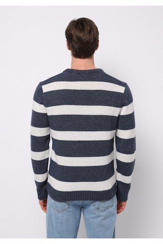 Colin's Colins Regular Fit Yuvarlak Yaka Jakarlı Erkek Lacivert Kazak Cl1077287 Q1.v2 Nav Lacivert