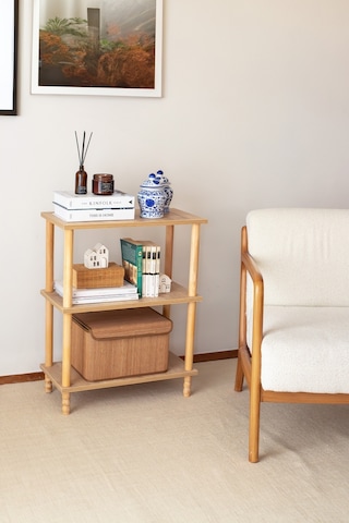 Concept 2 Raflı Organizer Kitaplık Banyo Mutfak Dolabı Balkon Ofis Düzenleyici Ahşap Nature
