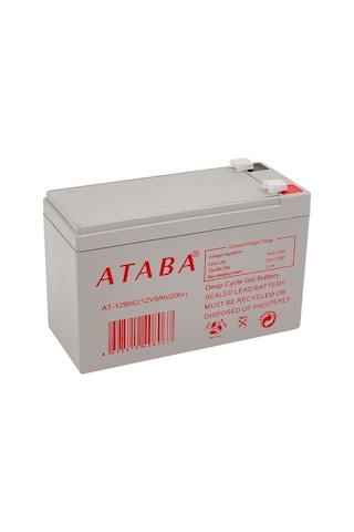 Ataba At1290g 12 Volt 9 Amper Jel Akü Yeni Tarihli Taze Akü 150 X 65 X 90 Mm