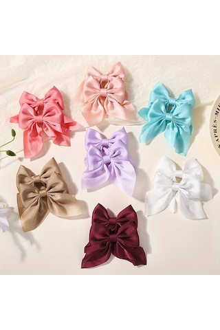 Willowhaven Siyah 2'li Paket Şık Kurdeleli Saç Aksesuarları - Tüm Saç Stilleri Ve Okul Parti Günlük Kullanım İçin Siyah