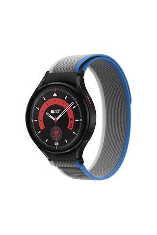 Samsung Galaxy Watch 7/6/5/4/fe Serisi 40mm/44mm Watch 6/4 Classic 47mm/43mm/42mm Samsung Watch 5 Pro 45mm İçin Hafif Ve Bileği Rahatsız Etmeyen 20mm Kavisli Trail Loop Kumaş Kordon Çok Renkli