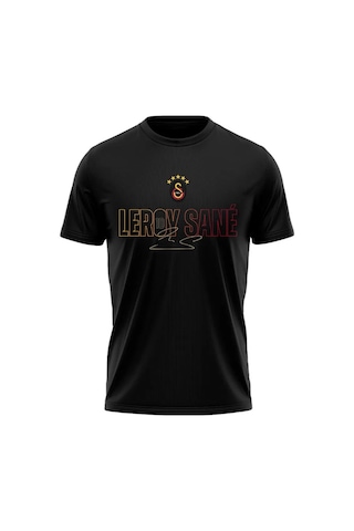 Gsstore Galatasaray Leroy Sane Artwork T-shirt Forma Siyah