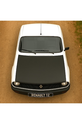 Renault 12 Toros 1971 2000 Tam Kaput Maskesi Siyah Suni Deri, Araca Özel Koruma 1 Adet